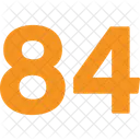 Eighty Four Numbers Numeric Icon