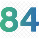 Eighty Four Numbers Numeric Icon