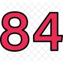 Eighty Four Numbers Numeric Icon