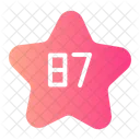 Eighty Seven Shapes And Symbols Numeric Icon