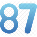 Eighty seven  Icon