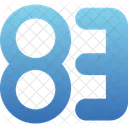 Eighty Three Count Counting Icon