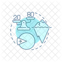 80 20 Rule Pareto 80 20 Icon