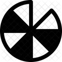 Ein Achtel Diagramm Grafik Symbol