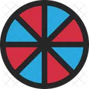 Ein Achtel Kreisdiagramm Bruch Symbol