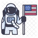 USA Raumfahrer Astronaut Symbol