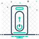 An Aus Schalter Umschalten Elektronisch Ein Aus Schalter Schieberegler Wischen Mobilgerat Digitales Gerat Smartphone Icon