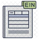Ein Certificate Tax Paper Certificate Icon