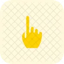 Ein Finger Handzeichen High Five Symbol