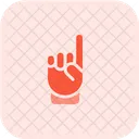 Ein Finger Handzeichen High Five Symbol