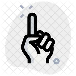 Ein Finger  Symbol