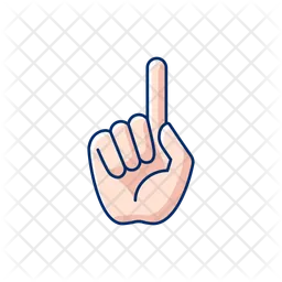 Ein Finger  Symbol