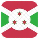 Burundi Flagge Symbol