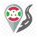 Burundi Flagge Symbol