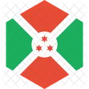 Burundi Flagge Welt Symbol