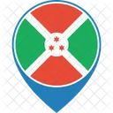 Burundi Flagge Welt Symbol