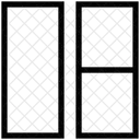 Eins Reihe Rechts Symbol