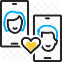 Easy Match Paare Heiratsvermittlungsseiten Symbol