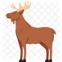 Simplistische Elchkreatur  Symbol