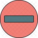 Kein Eintrag Zeichen Sperrgebiet Eintrag Verboten Symbol