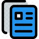 Einfugen Kopieren Dokument Symbol