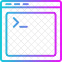 Eingabeaufforderung Web Terminal Symbol