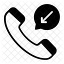 Eingehender Anruf Verpasster Anruf Symbol