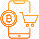 Einkaufen Geschaft Bitcoin Symbol