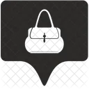 Frau Tasche Etikett Symbol