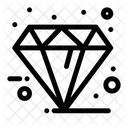 Schwarz Diamant Freitag Icon