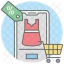 Shopping App Mobile App Online Kauf Symbol