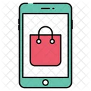 Mobiles Einkaufen E Shopping E Commerce Symbol