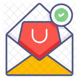 Einkaufs-E-Mail  Symbol