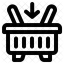 Einkaufskorb Einkaufswagen Kasse Symbol
