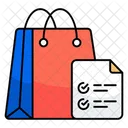 Einkaufsliste Einkaufsliste Wunschliste Symbol