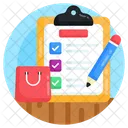 Wunschliste To Do Liste Einkaufsliste Symbol