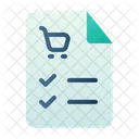 Einkaufsliste  Symbol