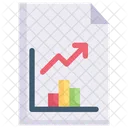 Internet Marketing Berichtsdatendiagramm Statistik Icono