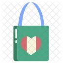 Tragetasche Handtasche Valentinstag Shopping Icon