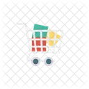 Einkaufen Einkaufswagen Trolley Icon