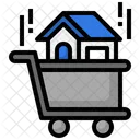 Einkaufswagen Immobilien Haus Icon