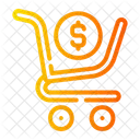 Einkaufswagen Dollar Markt Symbol