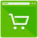 Einkaufen Webseite E Commerce Symbol