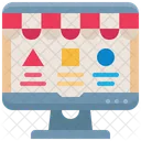 Shopping Website Online Einkaufen Symbol