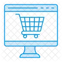 Einkaufen Website E Commerce Symbol