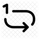 Wiederhole Einmal Symbol