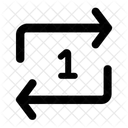 Wiederhole Einmal Symbol