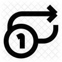 Einmal wiederholen  Symbol