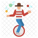 Einrad Clown Spass Symbol