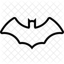 Halloween Icont Ereignislinie Fledermaus Symbol